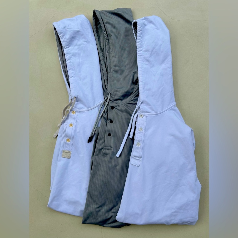 BYLT Men’s Bundle – Drop-Cut Henley + Circuit Jackets – Size Medium – Like New